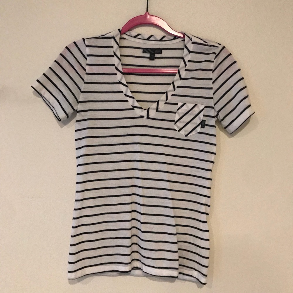 Vans striped t shirt